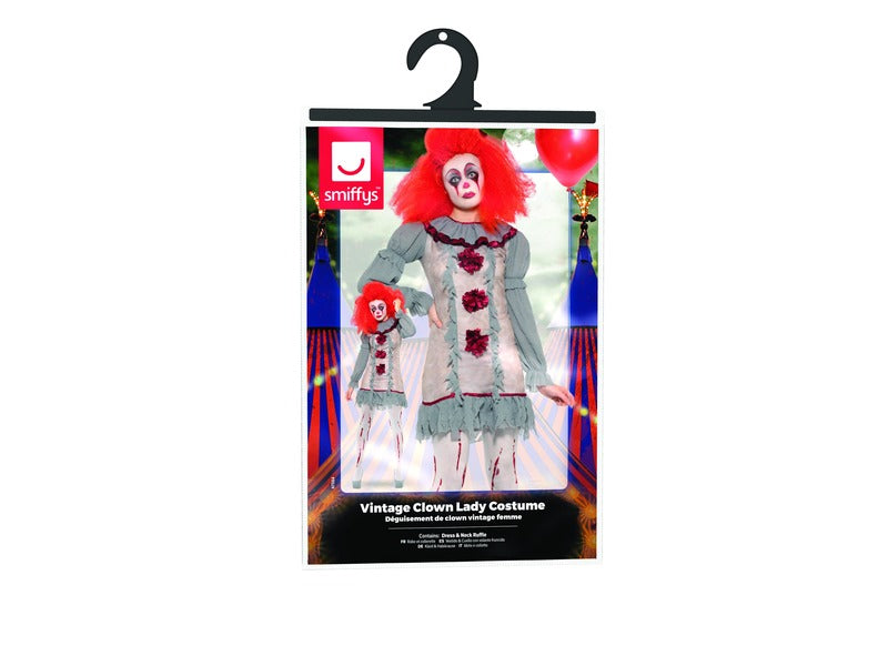 Vintage Clown Lady Costume